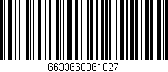 Código de barras (EAN, GTIN, SKU, ISBN): '6633668061027'