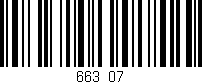 Código de barras (EAN, GTIN, SKU, ISBN): '663/07'