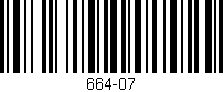 Código de barras (EAN, GTIN, SKU, ISBN): '664-07'