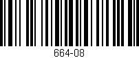 Código de barras (EAN, GTIN, SKU, ISBN): '664-08'