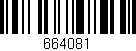 Código de barras (EAN, GTIN, SKU, ISBN): '664081'