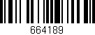 Código de barras (EAN, GTIN, SKU, ISBN): '664189'