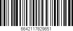 Código de barras (EAN, GTIN, SKU, ISBN): '6642117829651'