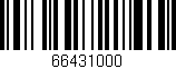 Código de barras (EAN, GTIN, SKU, ISBN): '66431000'