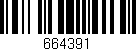 Código de barras (EAN, GTIN, SKU, ISBN): '664391'