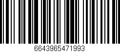 Código de barras (EAN, GTIN, SKU, ISBN): '6643965471993'