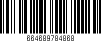 Código de barras (EAN, GTIN, SKU, ISBN): '664689784868'
