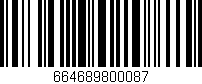 Código de barras (EAN, GTIN, SKU, ISBN): '664689800087'