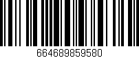Código de barras (EAN, GTIN, SKU, ISBN): '664689859580'