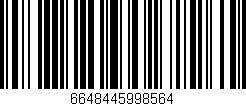 Código de barras (EAN, GTIN, SKU, ISBN): '6648445998564'