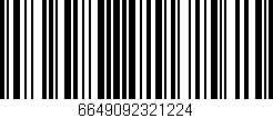 Código de barras (EAN, GTIN, SKU, ISBN): '6649092321224'