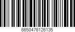 Código de barras (EAN, GTIN, SKU, ISBN): '6650478126135'