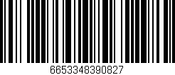 Código de barras (EAN, GTIN, SKU, ISBN): '6653348390827'