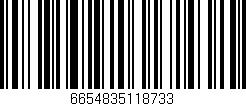 Código de barras (EAN, GTIN, SKU, ISBN): '6654835118733'