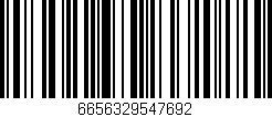 Código de barras (EAN, GTIN, SKU, ISBN): '6656329547692'