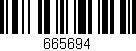 Código de barras (EAN, GTIN, SKU, ISBN): '665694'