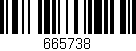 Código de barras (EAN, GTIN, SKU, ISBN): '665738'