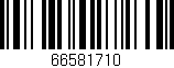 Código de barras (EAN, GTIN, SKU, ISBN): '66581710'