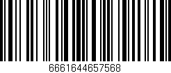 Código de barras (EAN, GTIN, SKU, ISBN): '6661644657568'