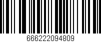 Código de barras (EAN, GTIN, SKU, ISBN): '666222094809'