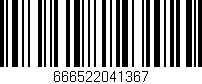 Código de barras (EAN, GTIN, SKU, ISBN): '666522041367'
