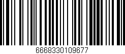 Código de barras (EAN, GTIN, SKU, ISBN): '6668330109677'
