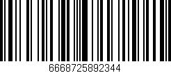 Código de barras (EAN, GTIN, SKU, ISBN): '6668725892344'