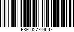 Código de barras (EAN, GTIN, SKU, ISBN): '6669937786087'