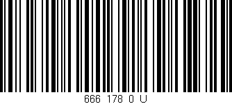 Código de barras (EAN, GTIN, SKU, ISBN): '666_178_0_U'