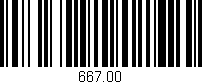 Código de barras (EAN, GTIN, SKU, ISBN): '667.00'