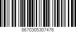 Código de barras (EAN, GTIN, SKU, ISBN): '6670305307476'