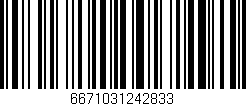 Código de barras (EAN, GTIN, SKU, ISBN): '6671031242833'