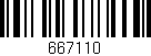 Código de barras (EAN, GTIN, SKU, ISBN): '667110'