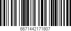 Código de barras (EAN, GTIN, SKU, ISBN): '6671442171807'