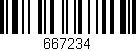 Código de barras (EAN, GTIN, SKU, ISBN): '667234'