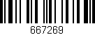 Código de barras (EAN, GTIN, SKU, ISBN): '667269'