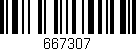 Código de barras (EAN, GTIN, SKU, ISBN): '667307'
