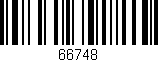 Código de barras (EAN, GTIN, SKU, ISBN): '66748'