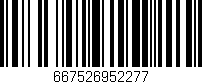 Código de barras (EAN, GTIN, SKU, ISBN): '667526952277'