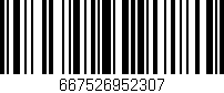 Código de barras (EAN, GTIN, SKU, ISBN): '667526952307'