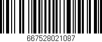 Código de barras (EAN, GTIN, SKU, ISBN): '667528021087'