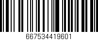 Código de barras (EAN, GTIN, SKU, ISBN): '667534419601'