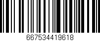 Código de barras (EAN, GTIN, SKU, ISBN): '667534419618'