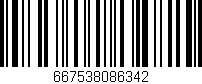 Código de barras (EAN, GTIN, SKU, ISBN): '667538086342'