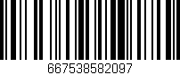 Código de barras (EAN, GTIN, SKU, ISBN): '667538582097'