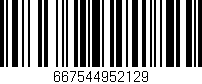 Código de barras (EAN, GTIN, SKU, ISBN): '667544952129'