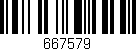 Código de barras (EAN, GTIN, SKU, ISBN): '667579'