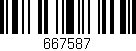 Código de barras (EAN, GTIN, SKU, ISBN): '667587'