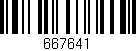 Código de barras (EAN, GTIN, SKU, ISBN): '667641'