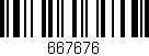 Código de barras (EAN, GTIN, SKU, ISBN): '667676'